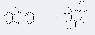 10H-Phenothiasilin,10,10-dimethyl- can be used to produce 10,10-dimethyl-10H-phenothiasiline 5,5-dioxide